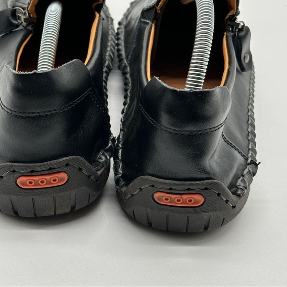 Men 100% Caoutchouc Black Fashion Leather Shoes Size (43) 10 - Picture 8 of 13